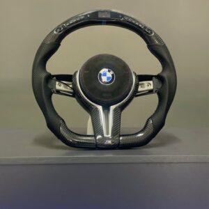 BMW F SERIES FORGED CARBON LED ALCANTARA WHEEL